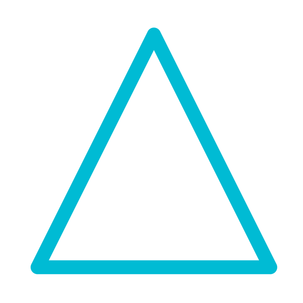 triangle shape icon sign png