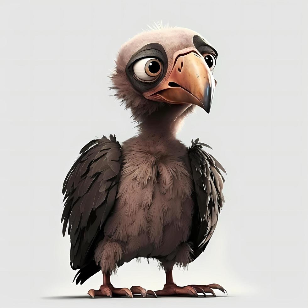vulture illustration AI Generated photo