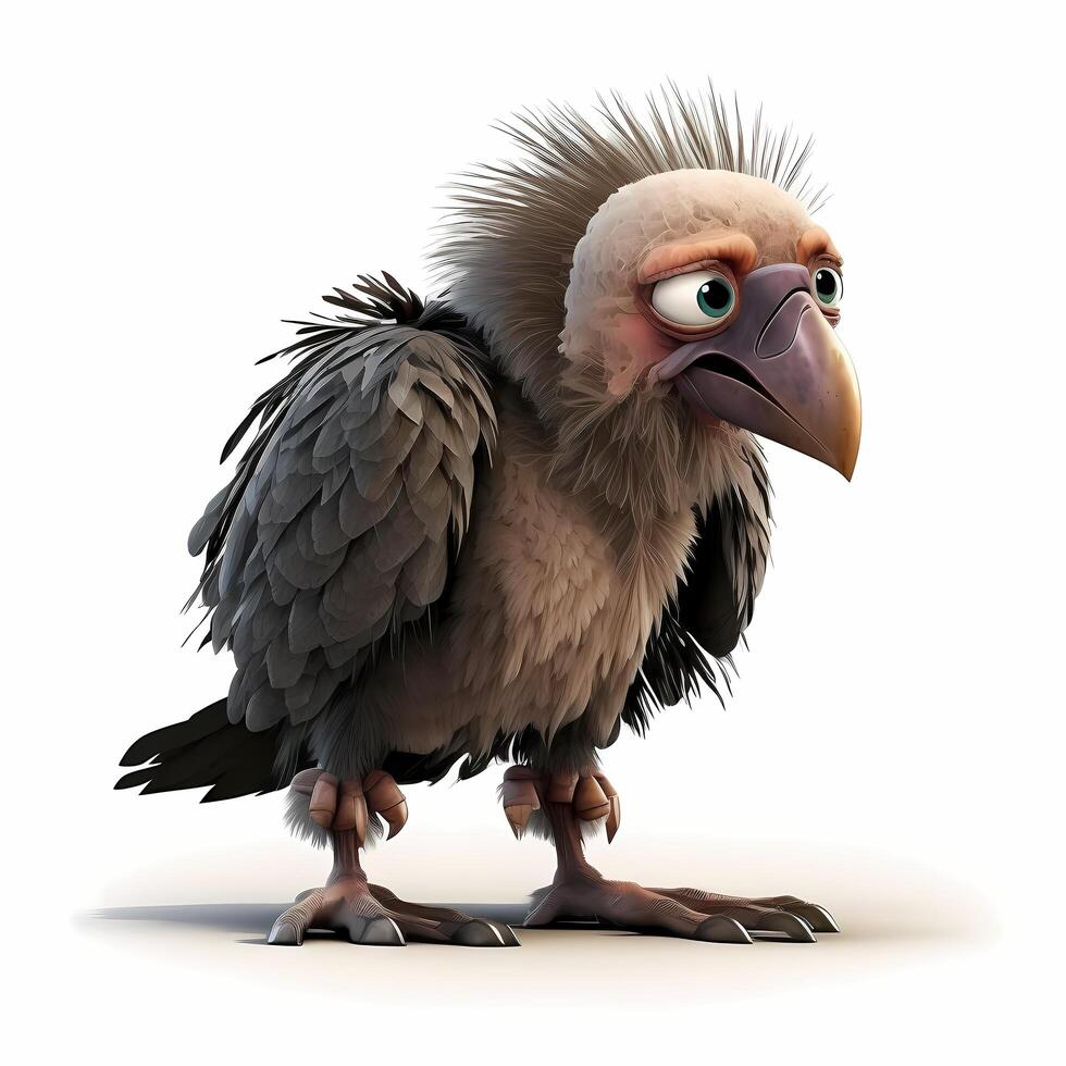 vulture illustration AI Generated photo