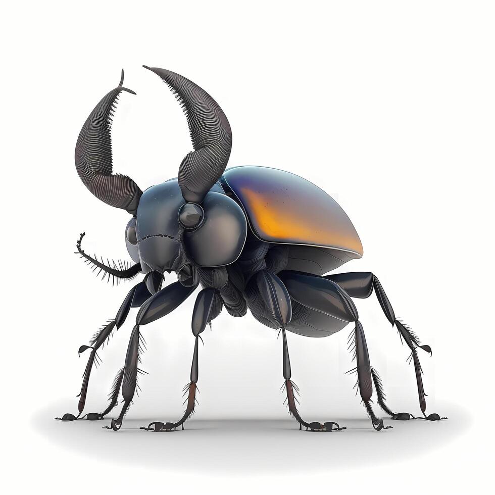 stag beetle illustration photo