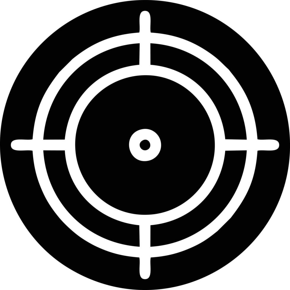 Target focus icon symbol design image, illustration of the success goal icon concept. EPS 10 vector
