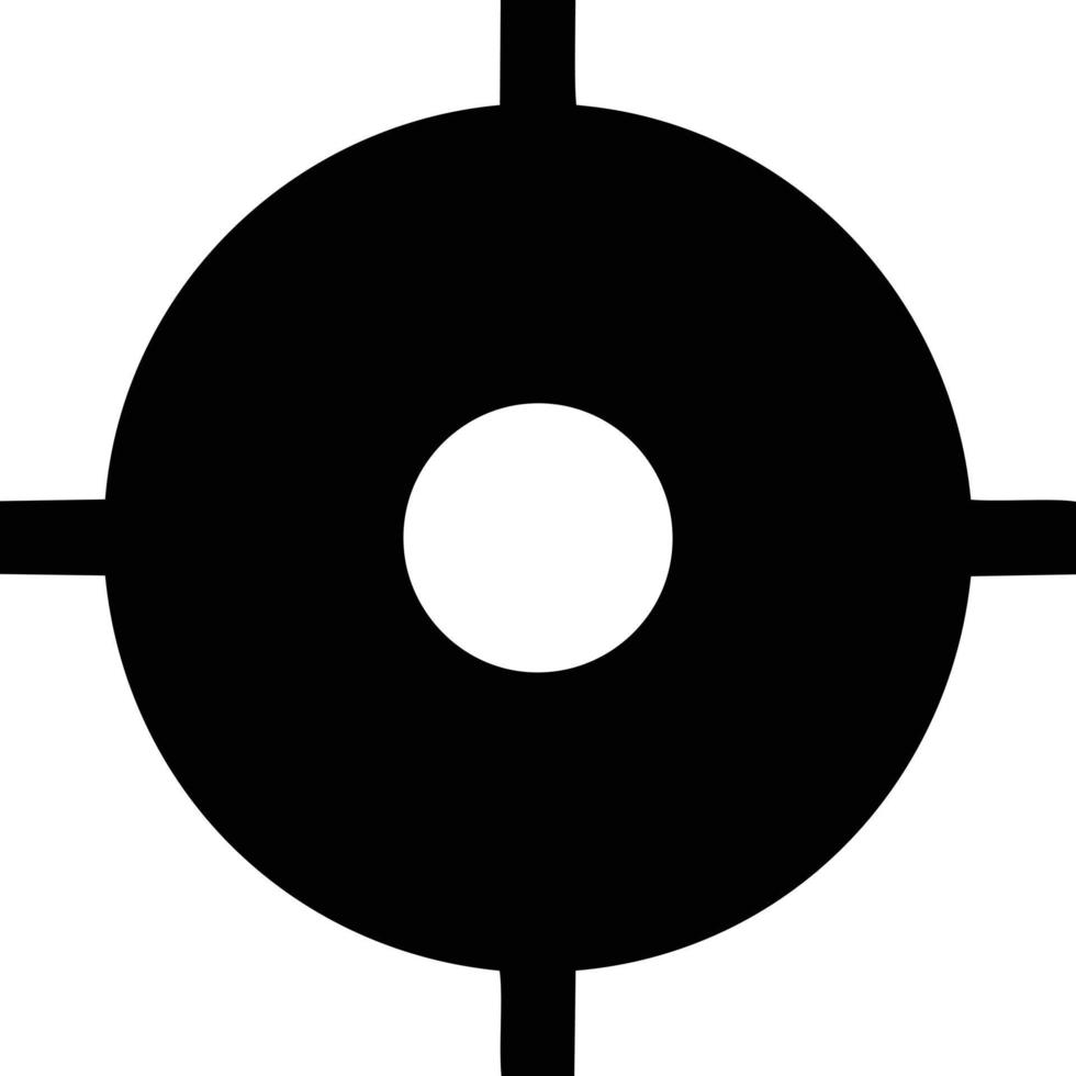 Target focus icon symbol design image, illustration of the success goal icon concept. EPS 10 vector