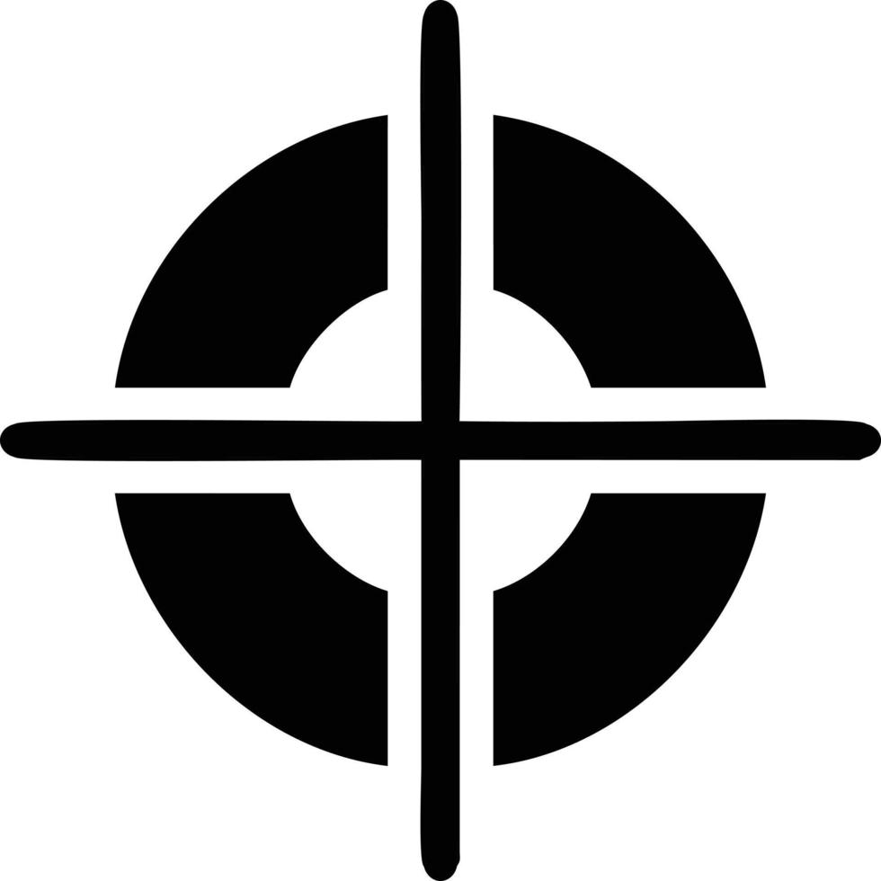 Target focus icon symbol design image, illustration of the success goal icon concept. EPS 10 vector