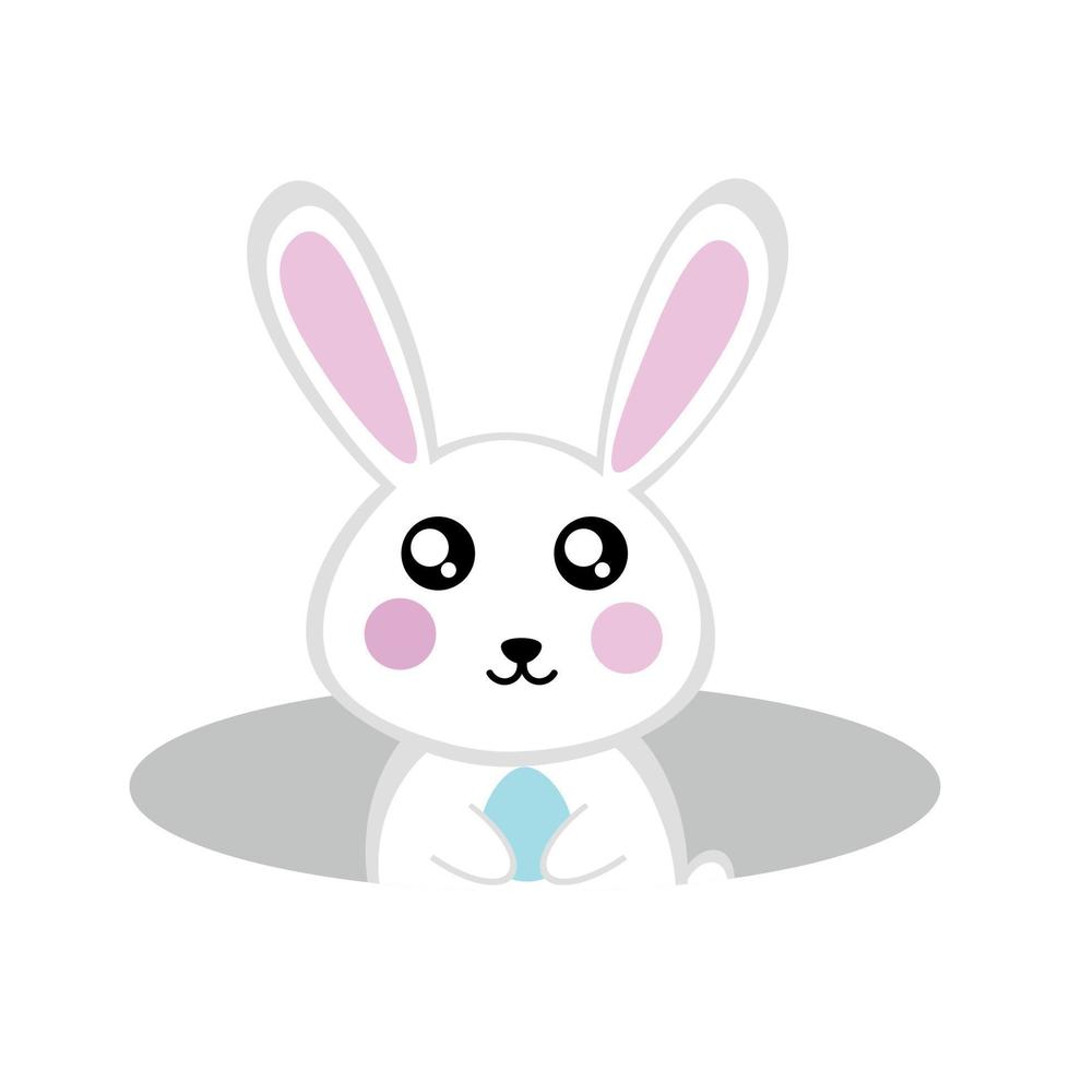 Rabbit in the hole vector