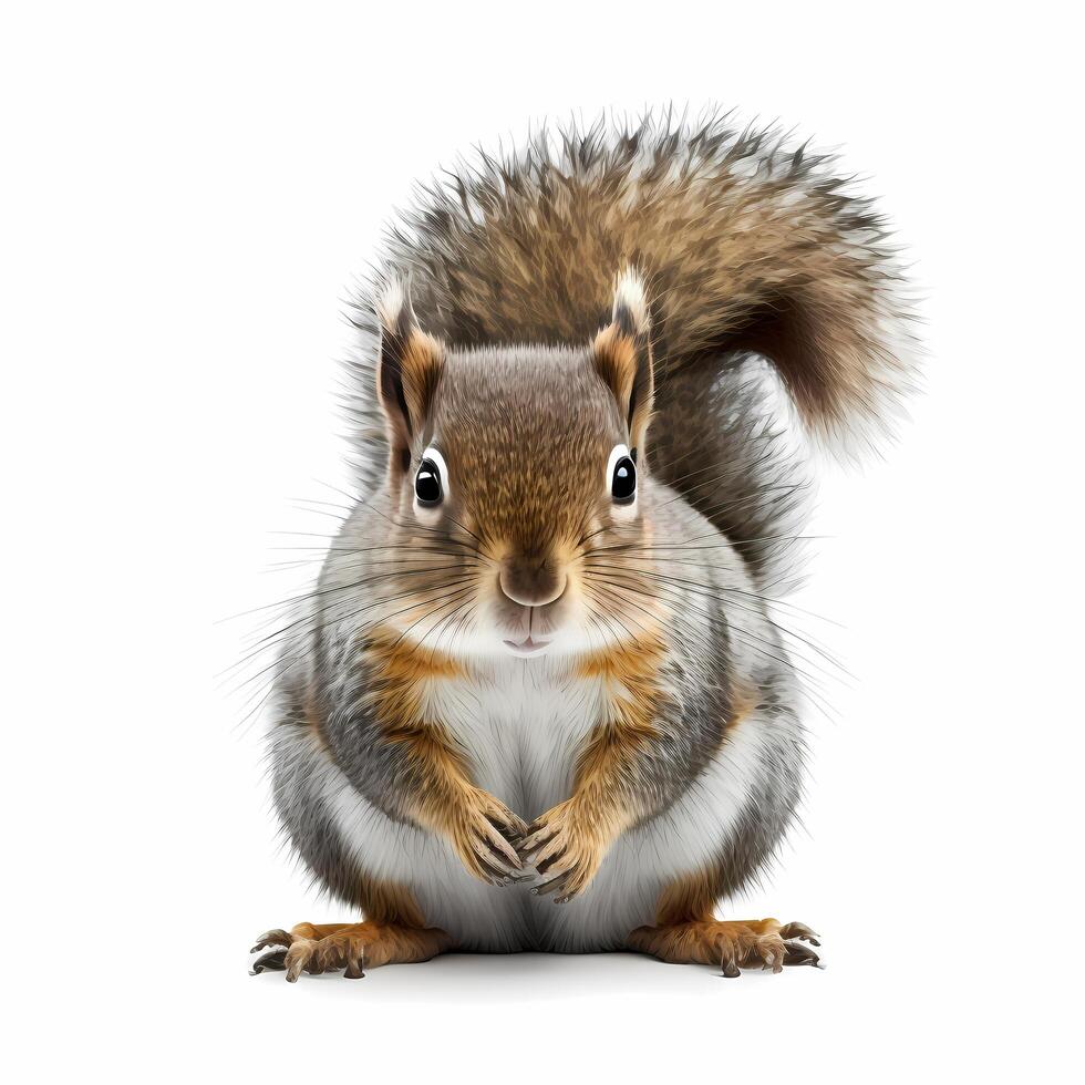 squirel illustration AI Generated photo