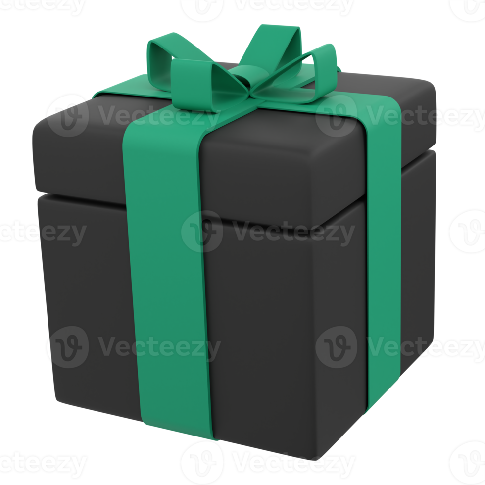 3D Gift Box for Ramadan Celebration. Object on a transparent background png