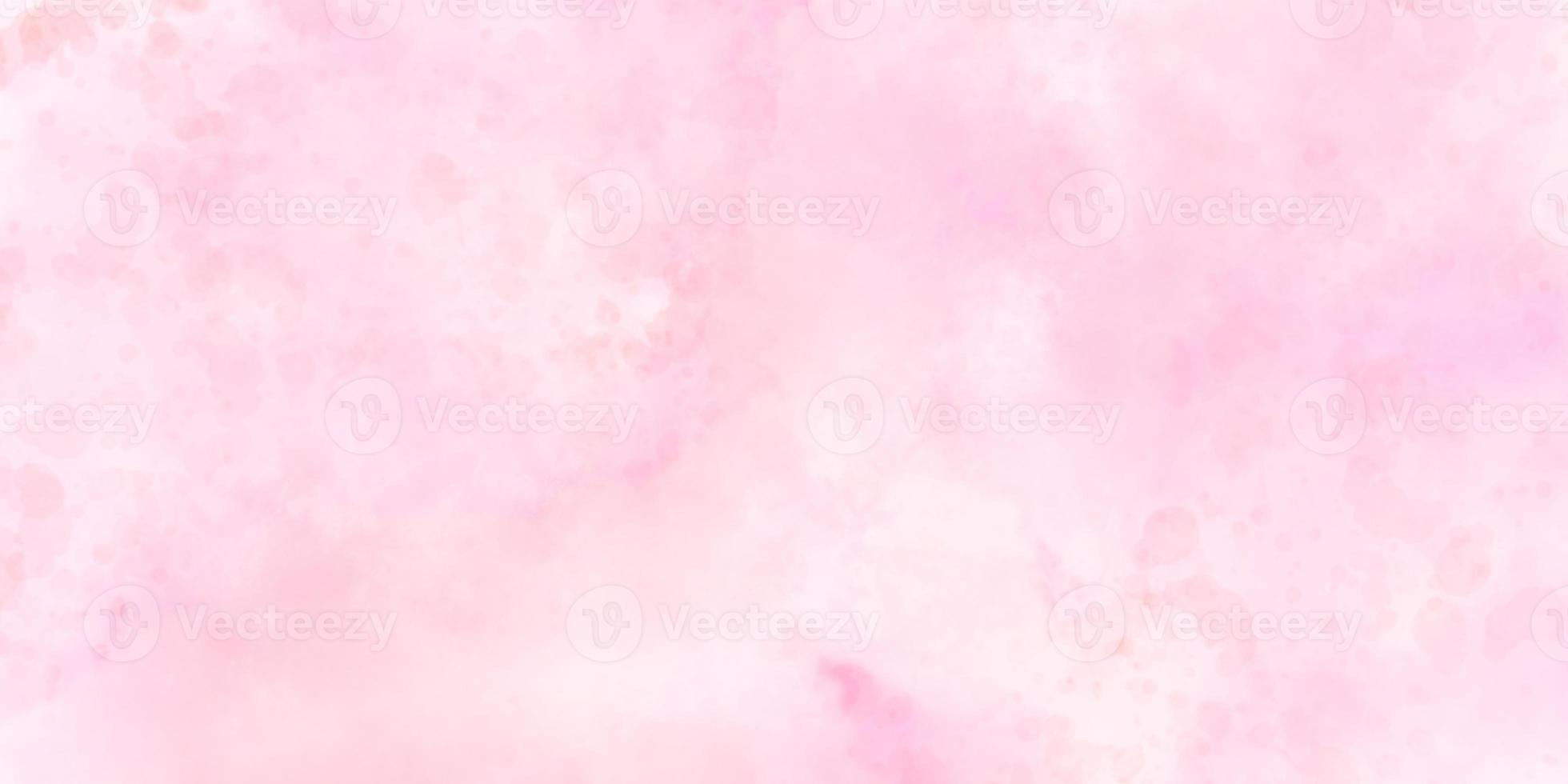 Pink background with space. Fantasy smooth light pink watercolor paper textured. Soft Pink watercolor background for your design, watercolor background concept photo