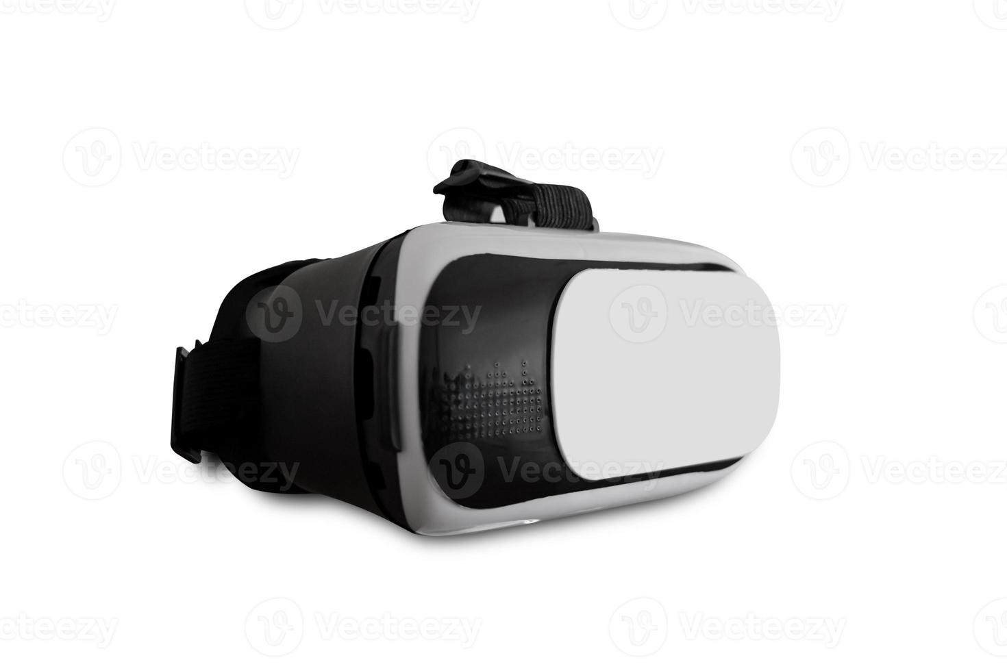 gafas de cámara vr smartphone aislado en un fondo blanco con trazado de recorte. foto