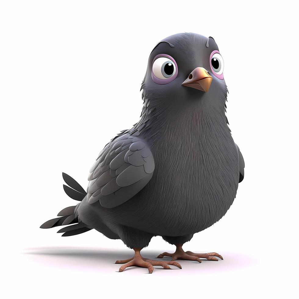 pigeon illustration AI Generated photo