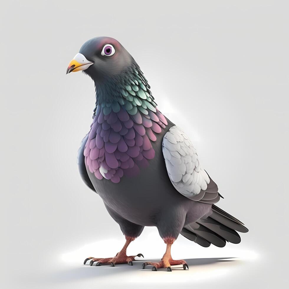 pigeon illustration aesthetic photo