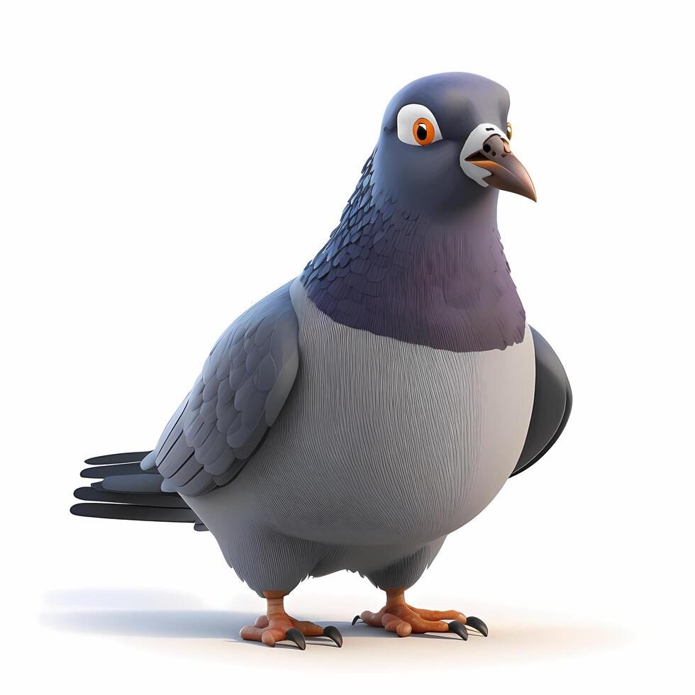 pigeon illustration AI Generated photo