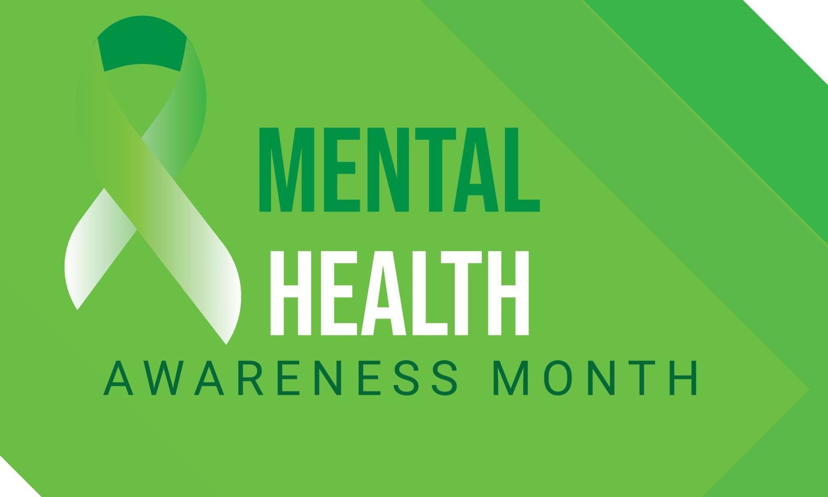 Mental Health Awareness Month May. Template for background, banner, card, poster vector