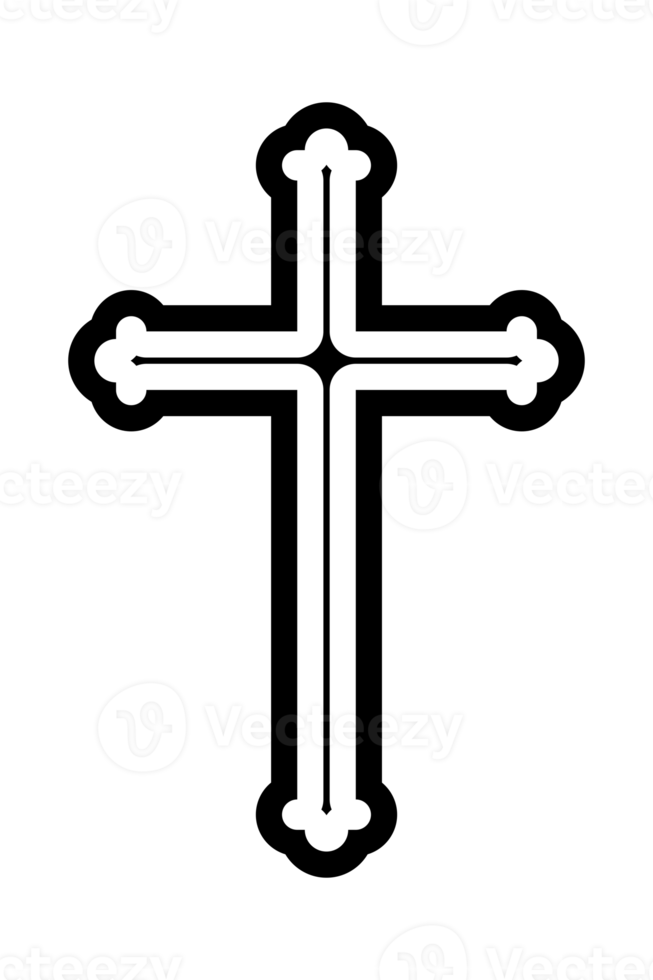 Gothic Christian cross icon symbol png