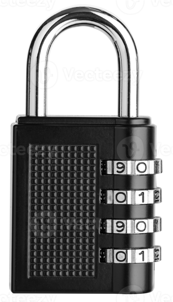 Combination Padlock isolated png