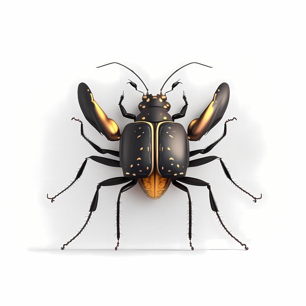 long horn beetle illustration photo