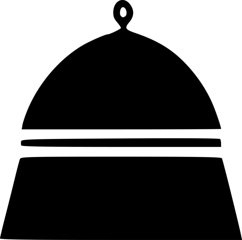 black bell icon vector