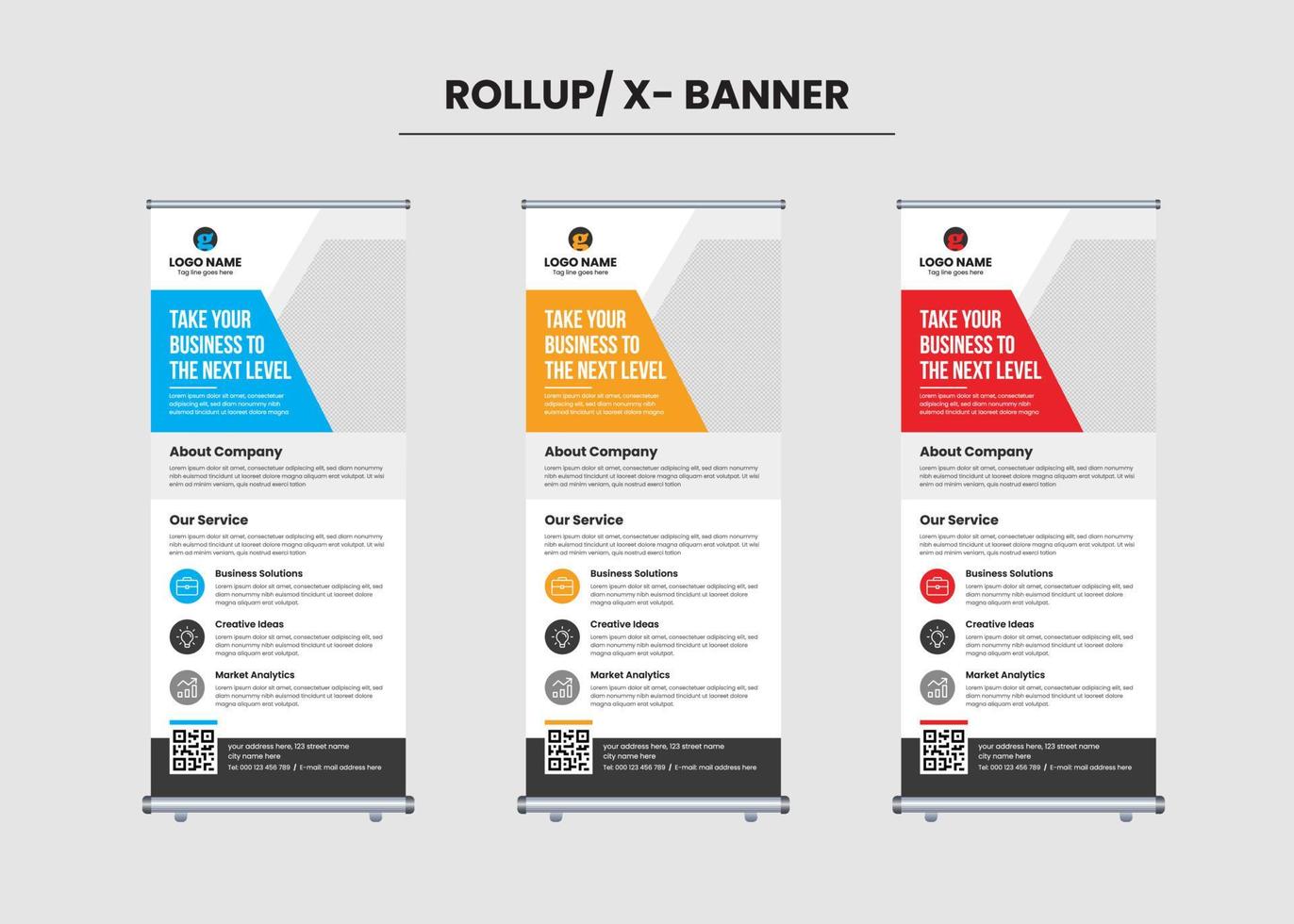 Corporate Business Rollup Banner vector