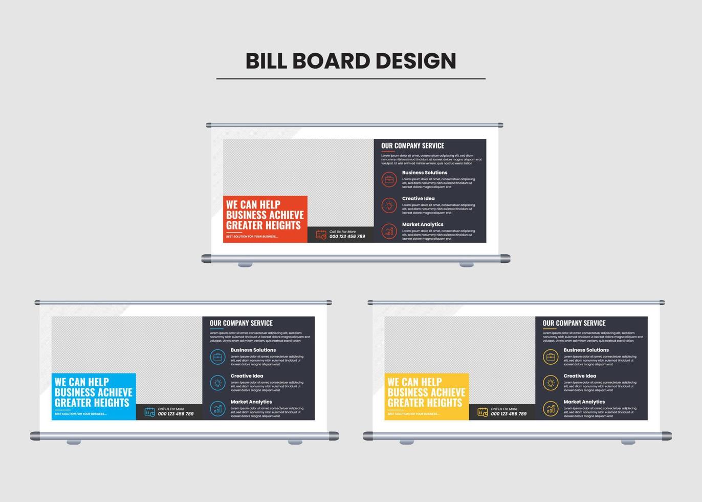 Corporate Business Bill Board Design 21817629 Vector Art at Vecteezy