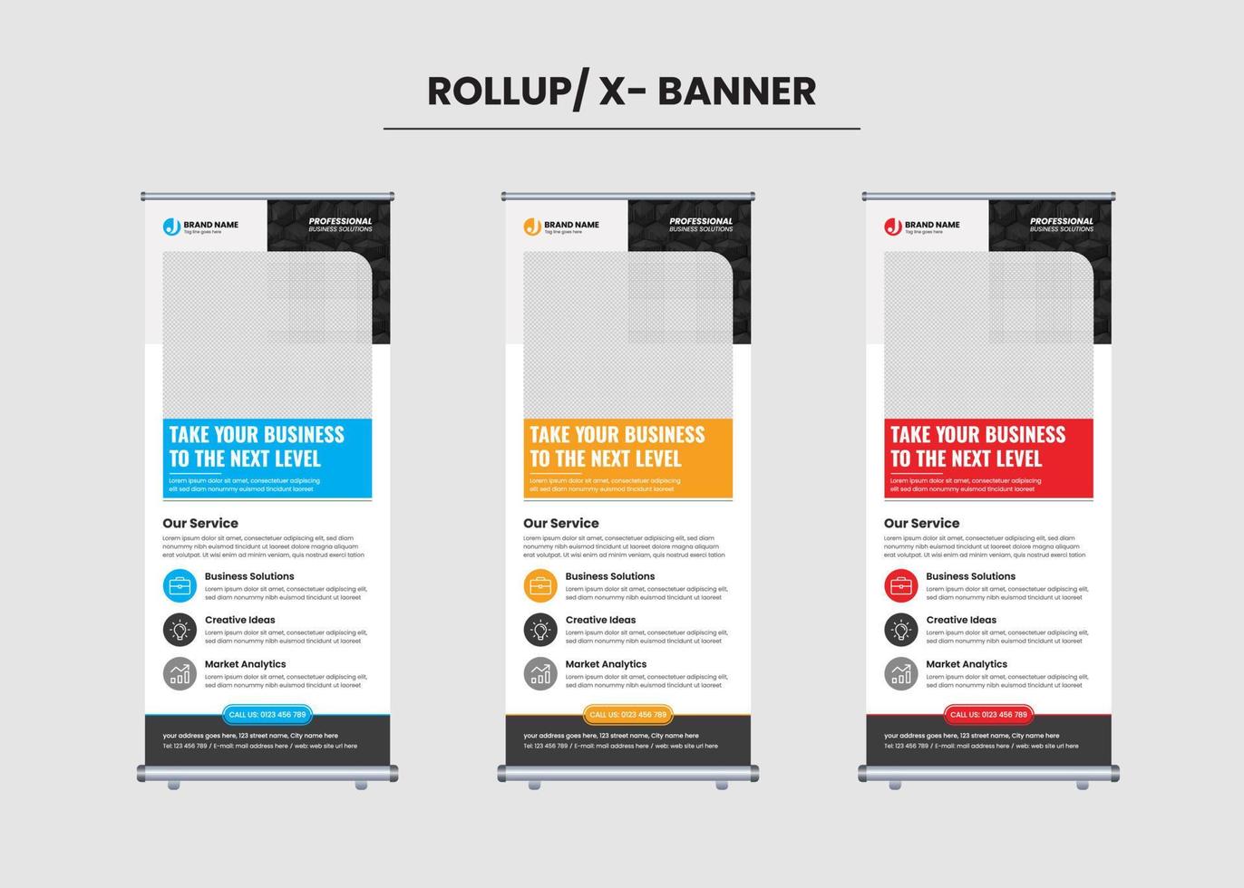 Corporate Business Rollup Banner vector