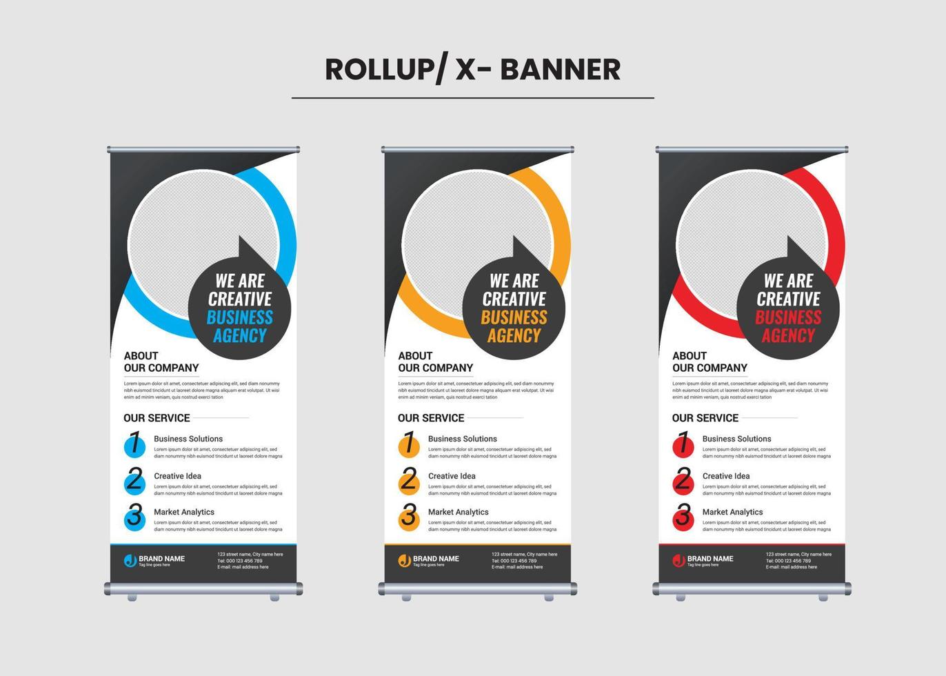 Corporate Business Rollup Banner vector