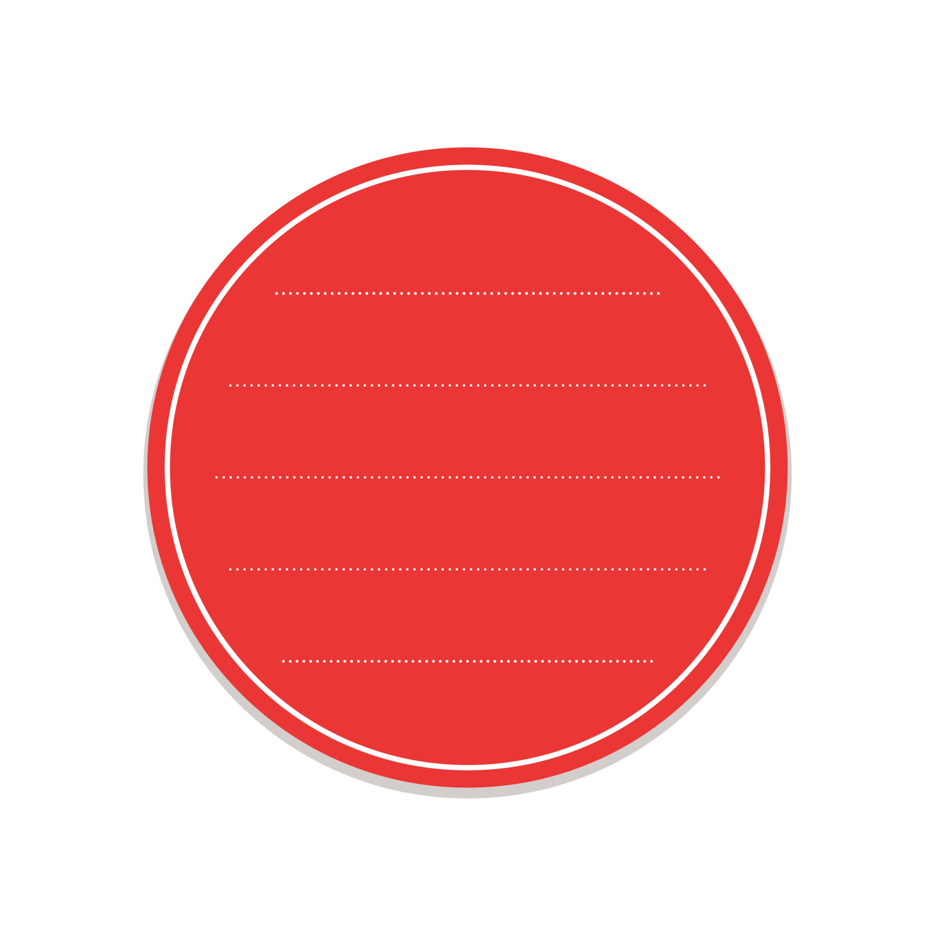 Round red sticky post note template Taped office memo paper vector Round red sticky post note template Taped office memo paper vector