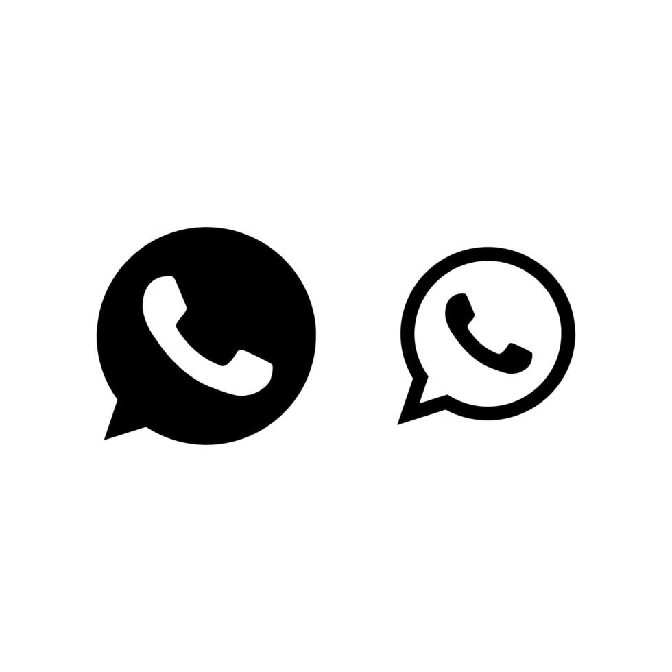 Whatsapp icon logo vector 21818101 Vector Art at Vecteezy