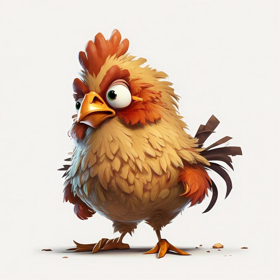 hen illustration AI Generated photo