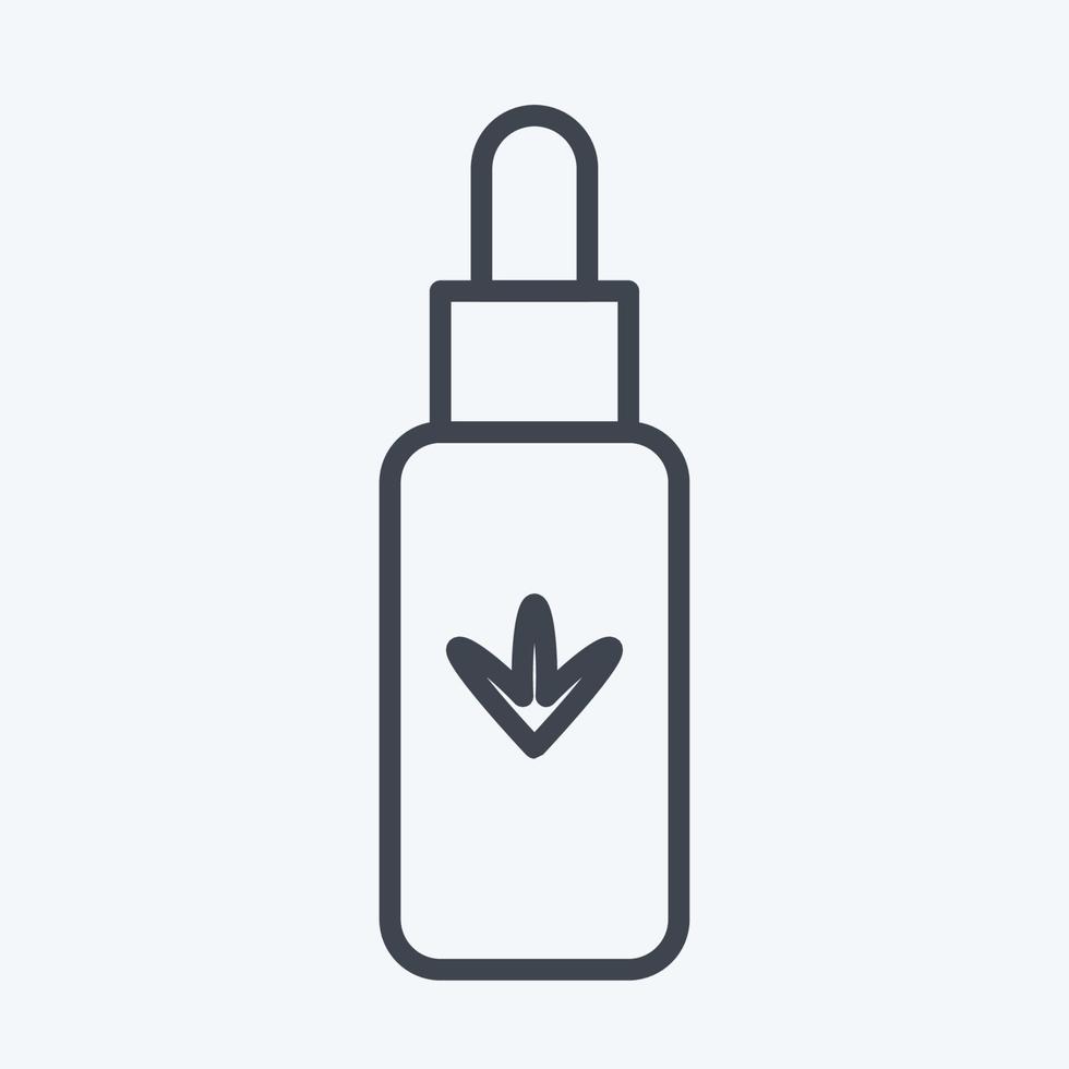 Icon Hemp Oil. related to CBD Oil symbol. simple design editable. simple illustration vector