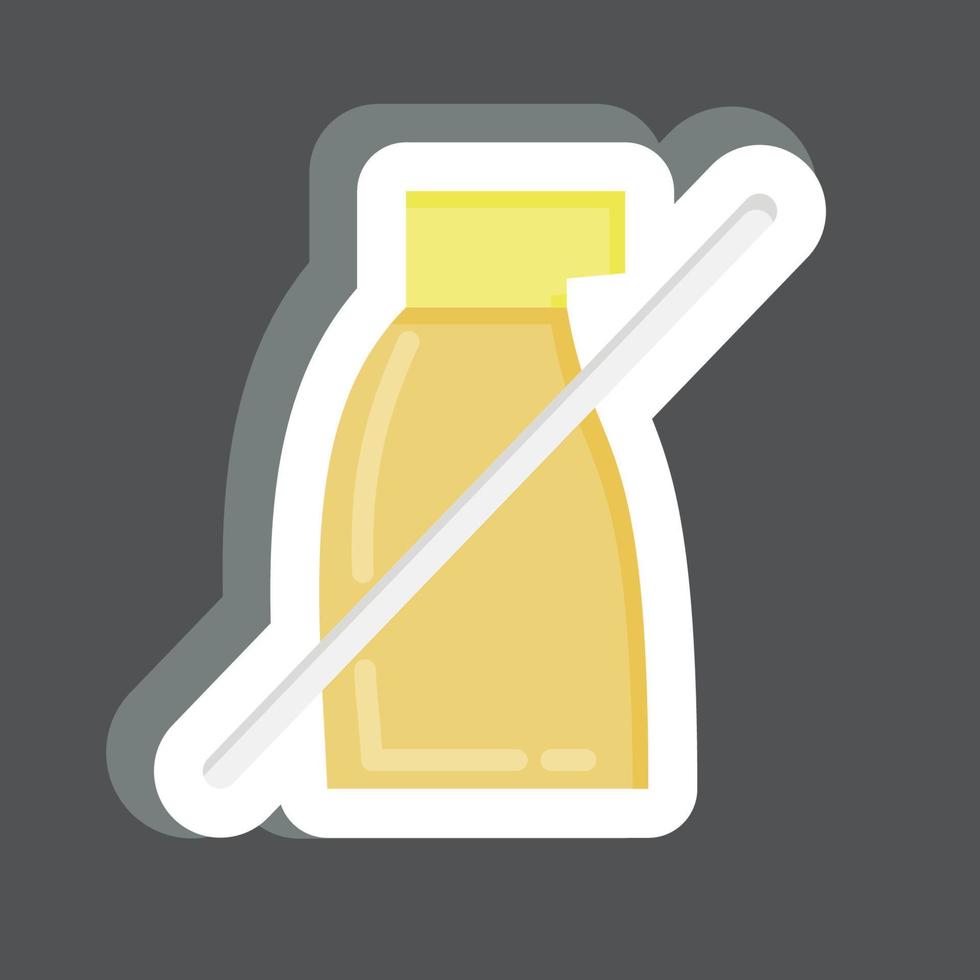 Icon No Pestisides. related to CBD Oil symbol. simple design editable. simple illustration vector