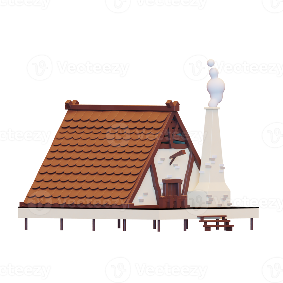 3D LOWPOLY HOUSE png