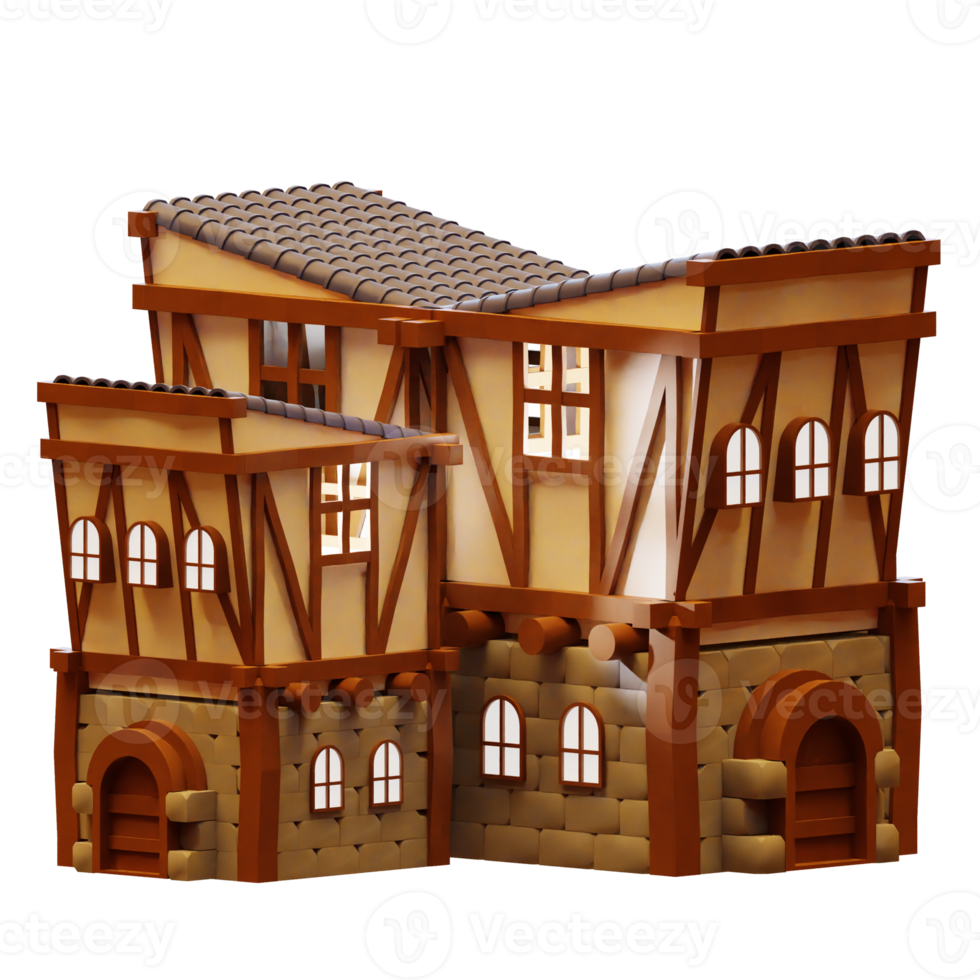LOWPOLY 3D BUILDING png