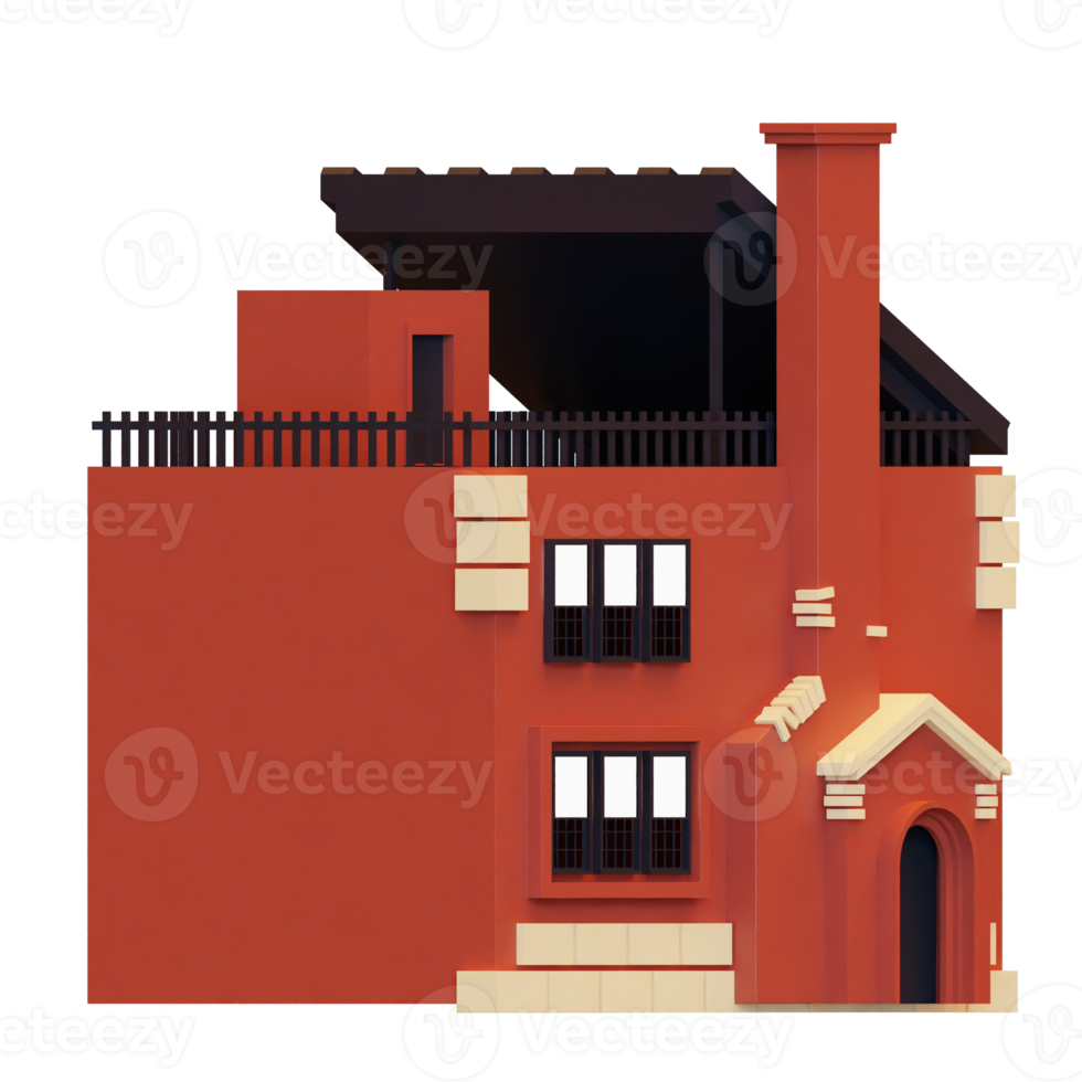 LOWPOLY 3D BUILDING png
