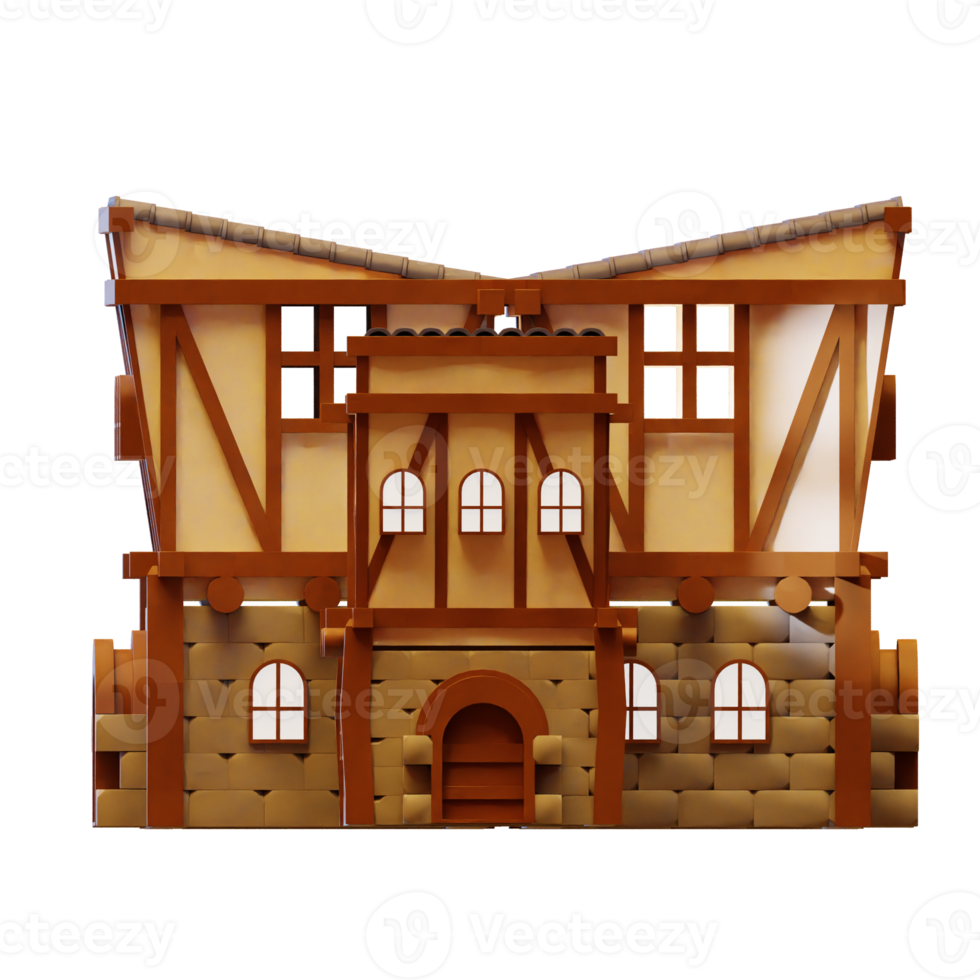 LOWPOLY 3D BUILDING png