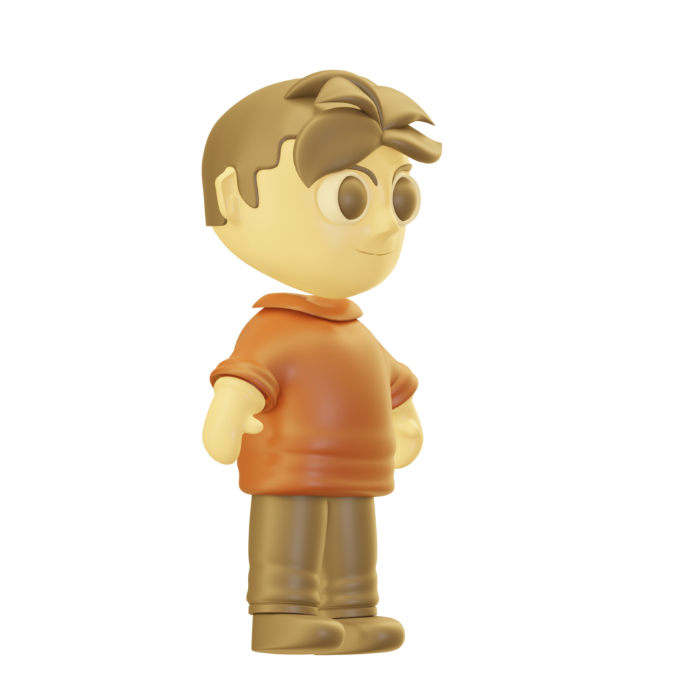 3d lowpoly personnage conception png