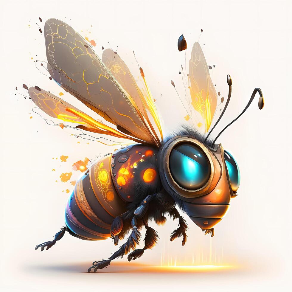 bee illustration aesthetic photo