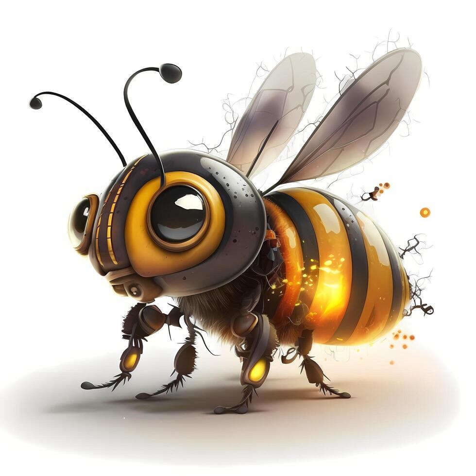 bee illustration aesthetic photo