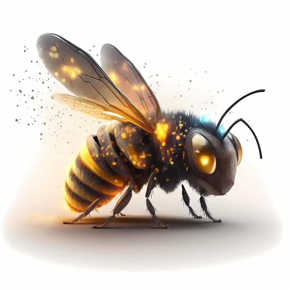 bee illustration AI Generated photo