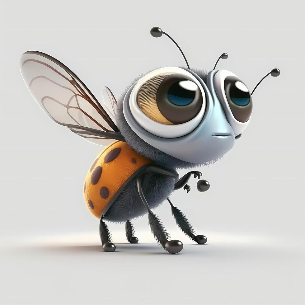 bee illustration AI Generated photo