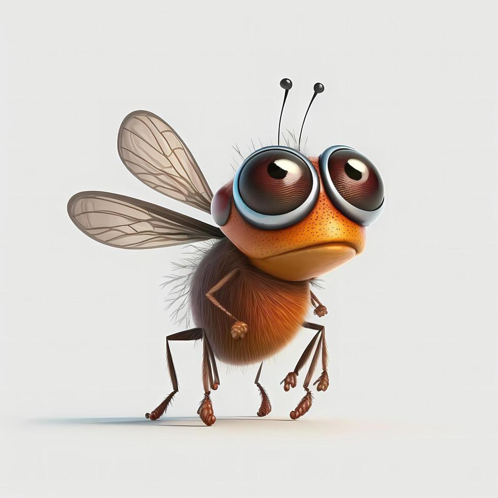 bee illustration AI Generated photo