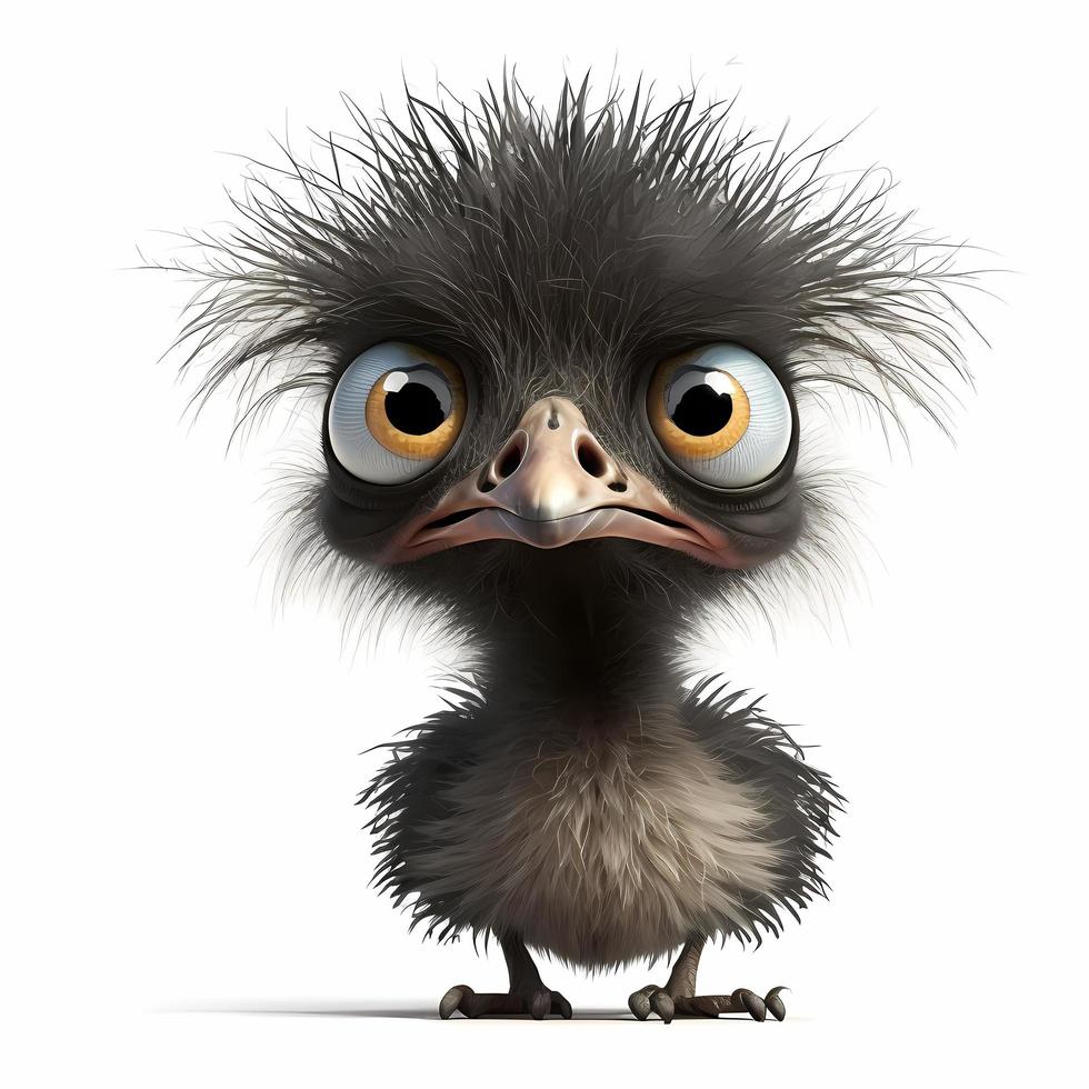 emu illustration aesthetic photo