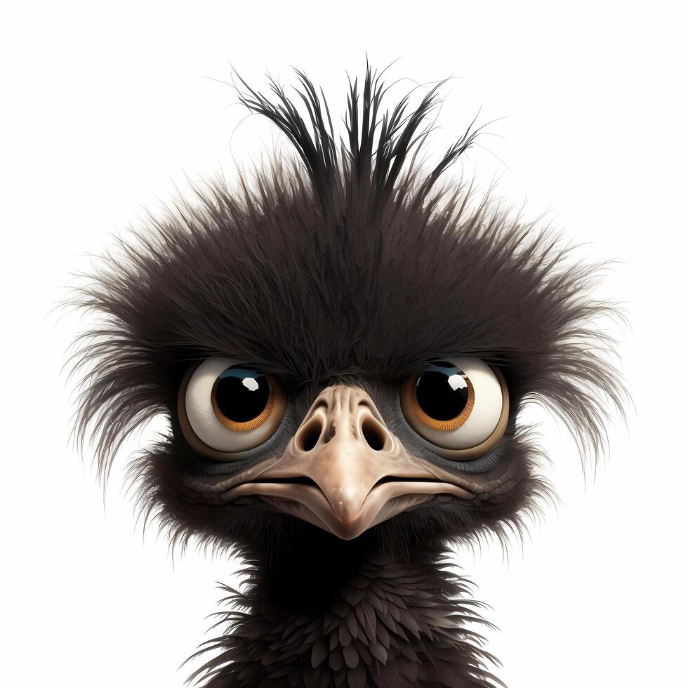 emu illustration AI Generated photo