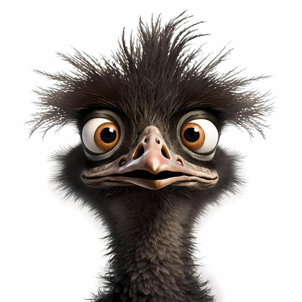 emu illustration AI Generated photo