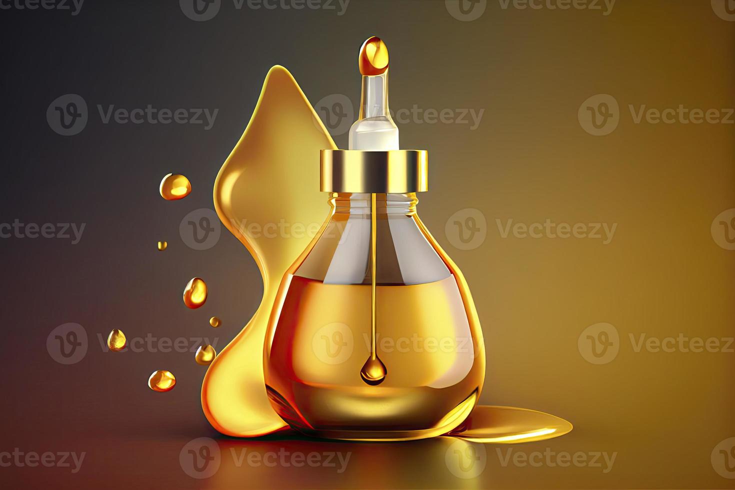 Cosmetic serum Oil drop on Saggy skin cell, Skin Repair, moisturizer, collagen serum, advertising background photo