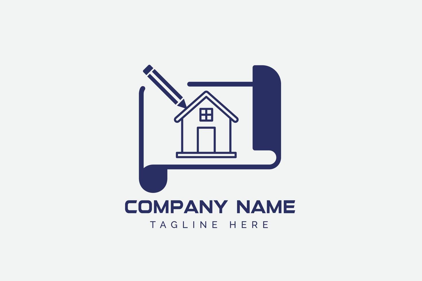 Home architect logo concept vector illustration