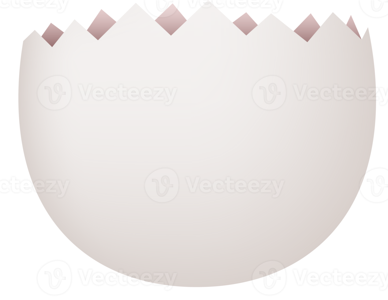 White cracked egg lower part png