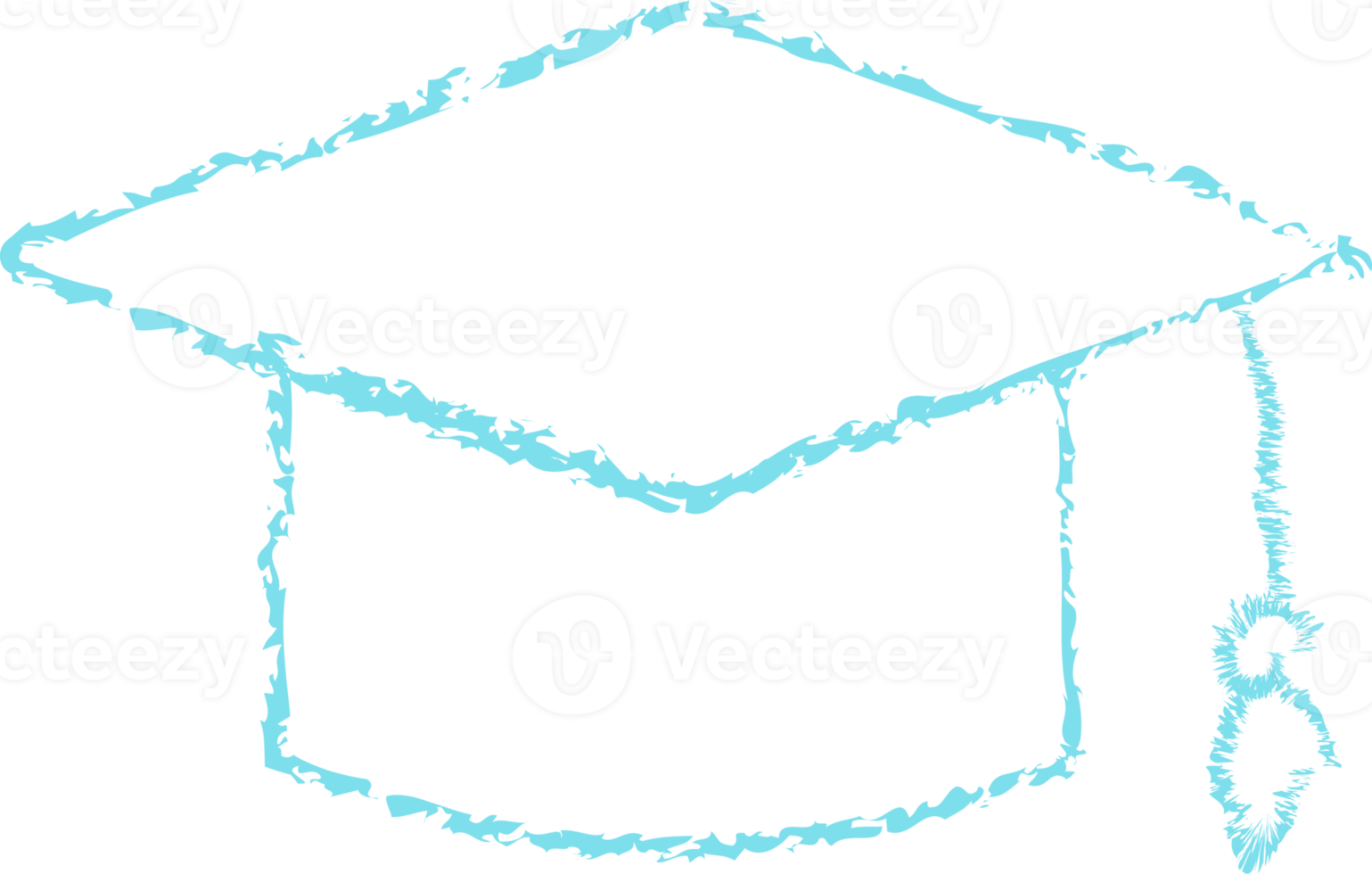 blauw diploma uitreiking pet krijt lijn kunst png