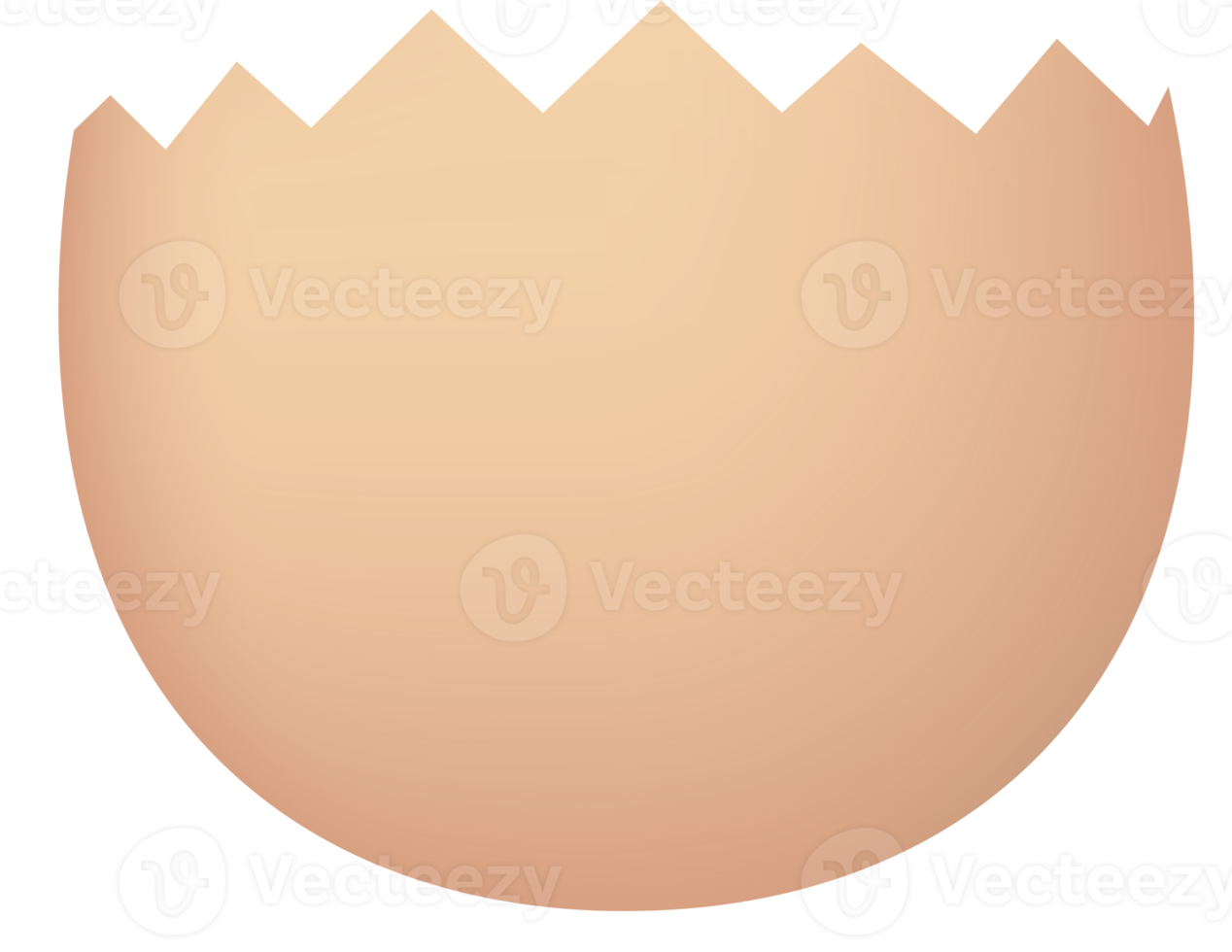 Brown cracked egg lower part png