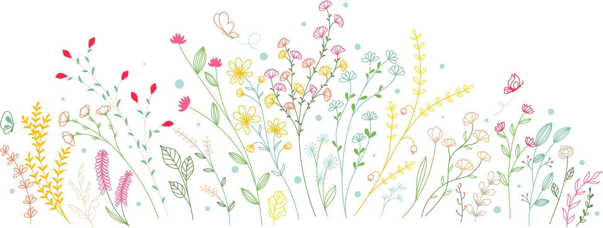 Flower doodle hand drawn vector