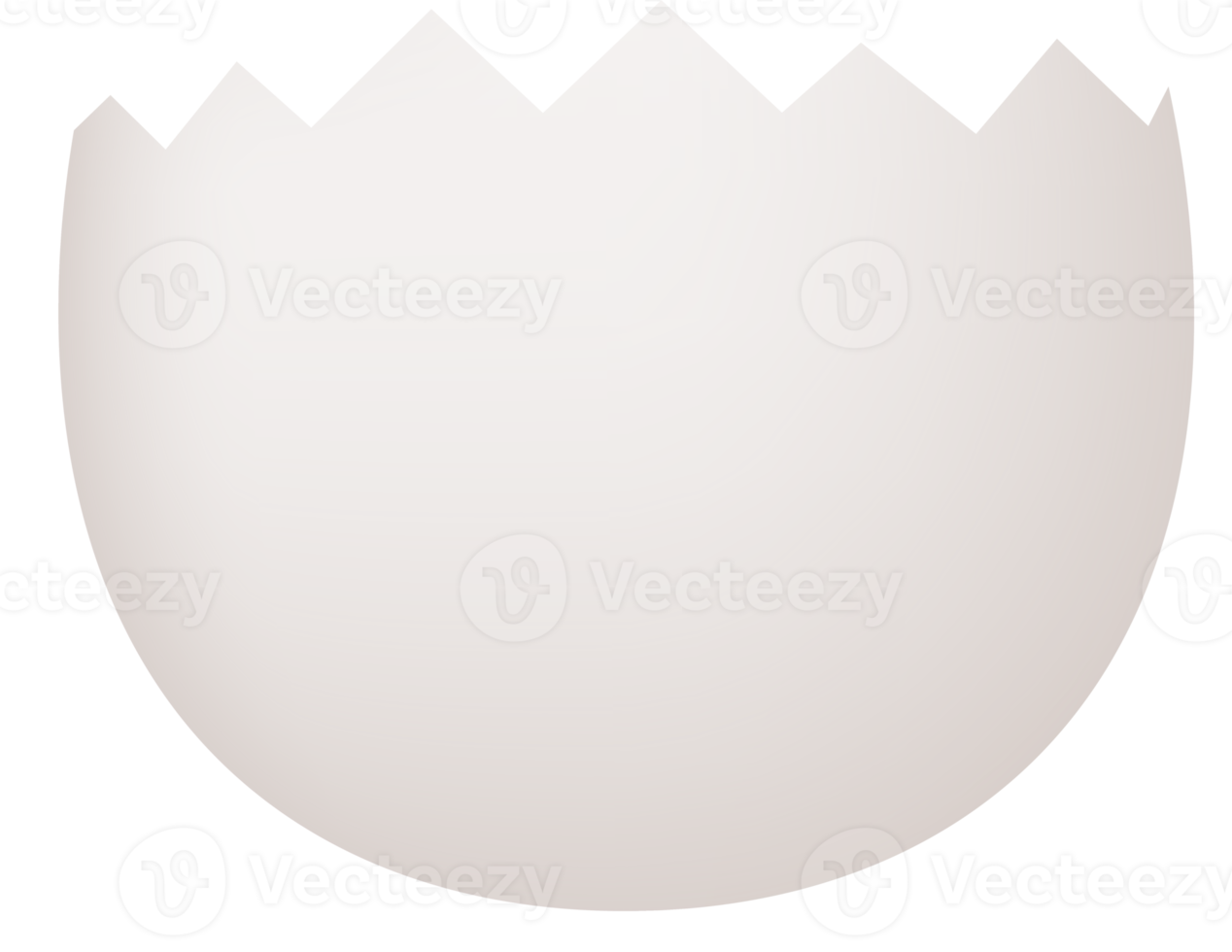 White cracked egg lower part png