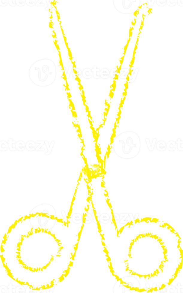 gul sax krita linje konst png